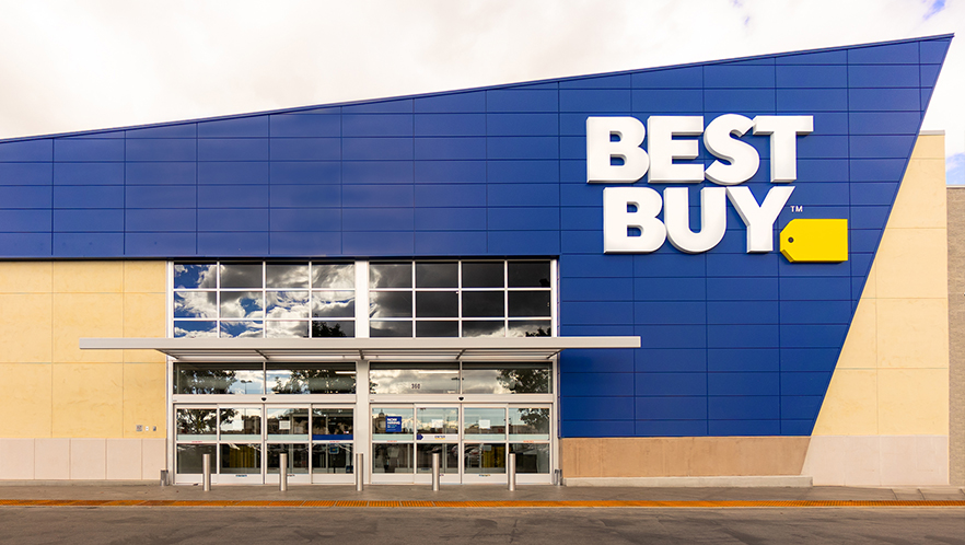 best buy corporate and store front
